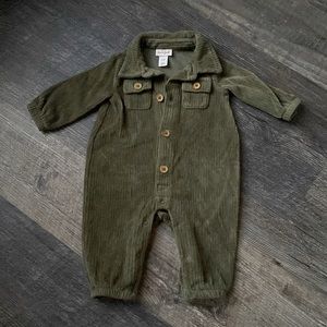 Cat & Jack Baby Ribbed Velour Romper